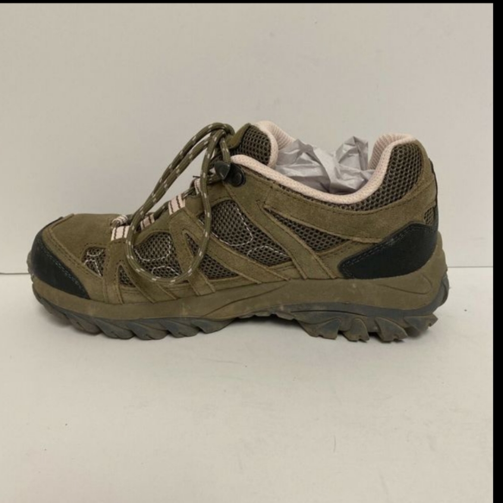NWT Bearpaw Neverwet Lorel Suede Leather Mesh Hiking Boot Green Ladies  8.5 & 9M